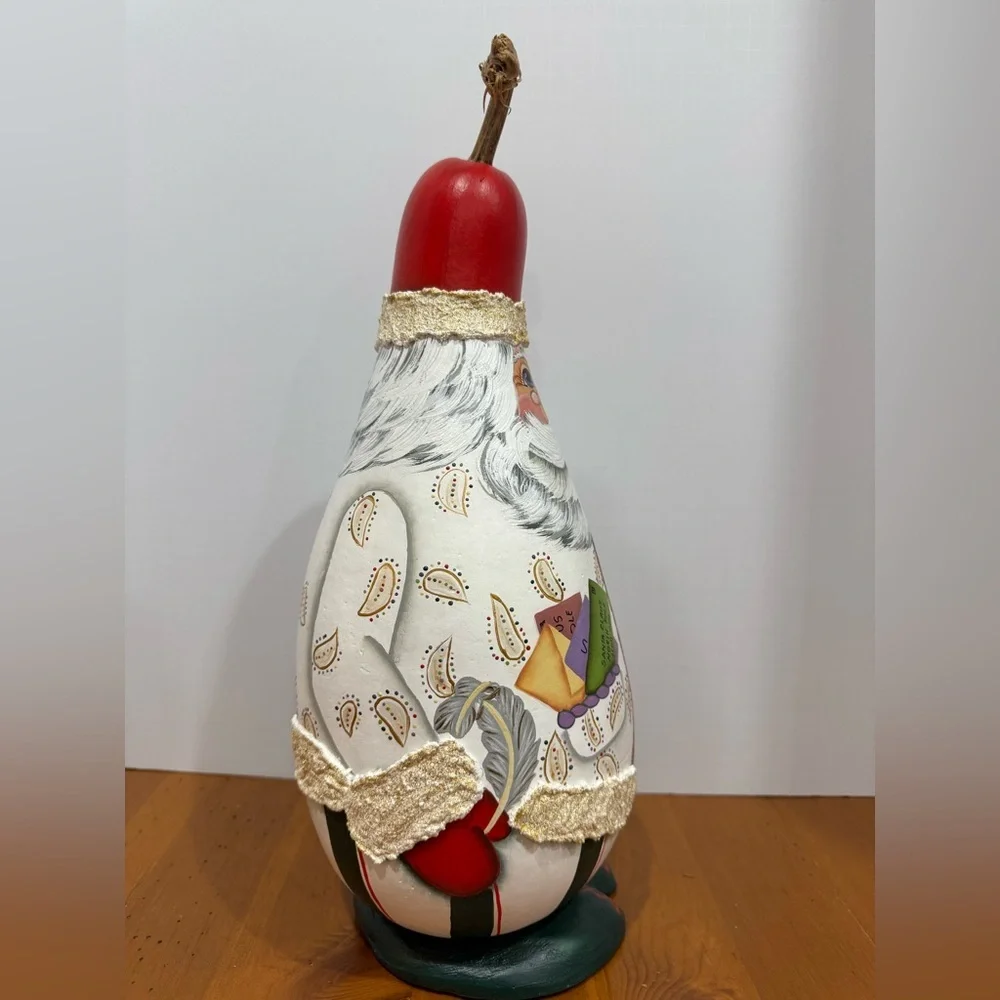 Handmade Santa gourd decoration hand painted